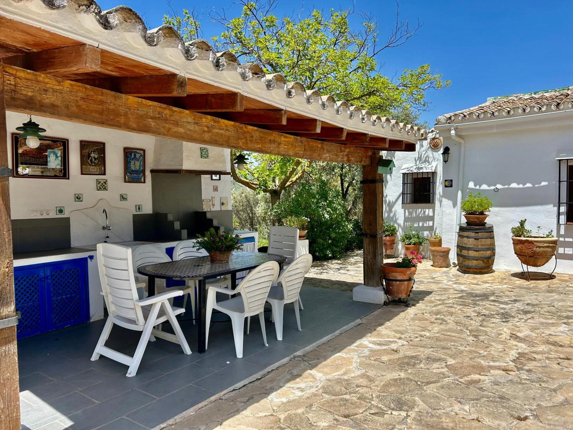 Refugio Andaluz Con Piscina Entre Olivos Вильянуэва-де-Тапиа Экстерьер фото