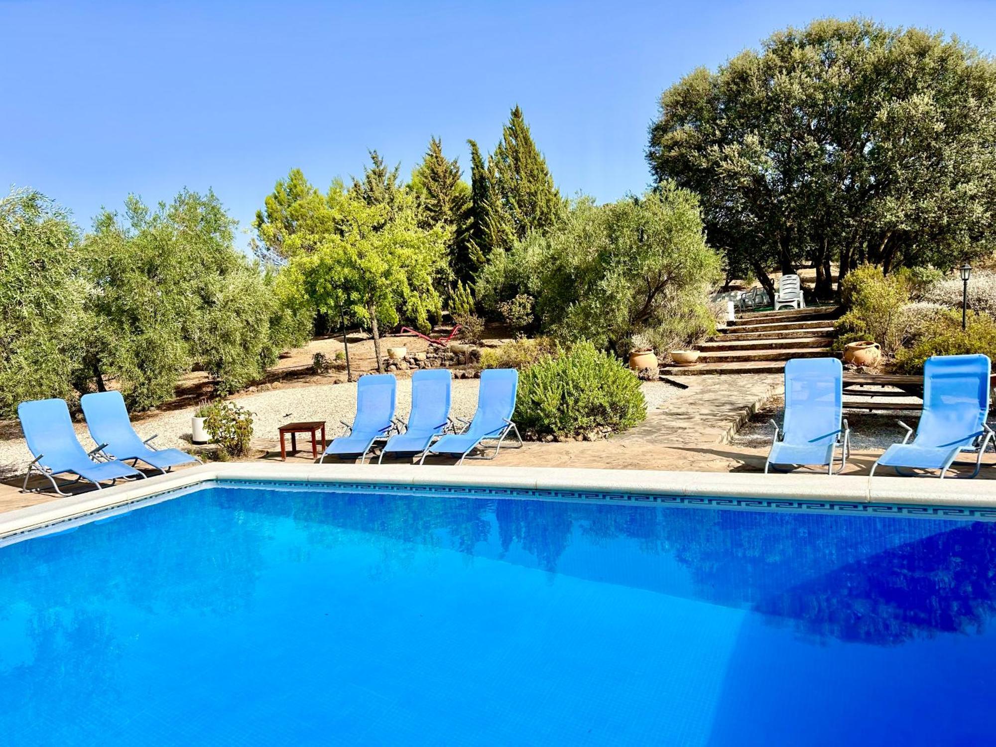 Refugio Andaluz Con Piscina Entre Olivos Вильянуэва-де-Тапиа Экстерьер фото